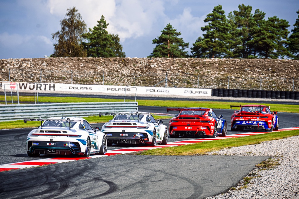Gustav Krogh tilbage på Carrera Cup-podiet i Norge.
(Foto: Porsche Carrera Cup Scandinavia)